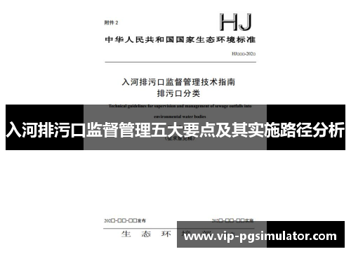 入河排污口监督管理五大要点及其实施路径分析